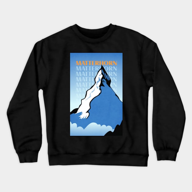 Matterhorn Crewneck Sweatshirt by ArtFactoryAI